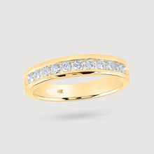  Women's Eternity Wedding Band Ring in 14k Yellow Gold. Featuring 1/2ctw Round Natural Diamonds. | GOLDZENN 