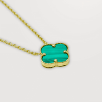 The 1 Leaf Clover Bracelet in 14k yellow gold is a lucky jewelry piece, featuring a delicate clover charm, and shown on a simple light background.