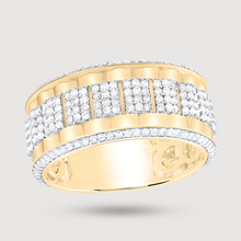  Diamond 1-1/2ctw Band Ring - 10k Yellow Gold