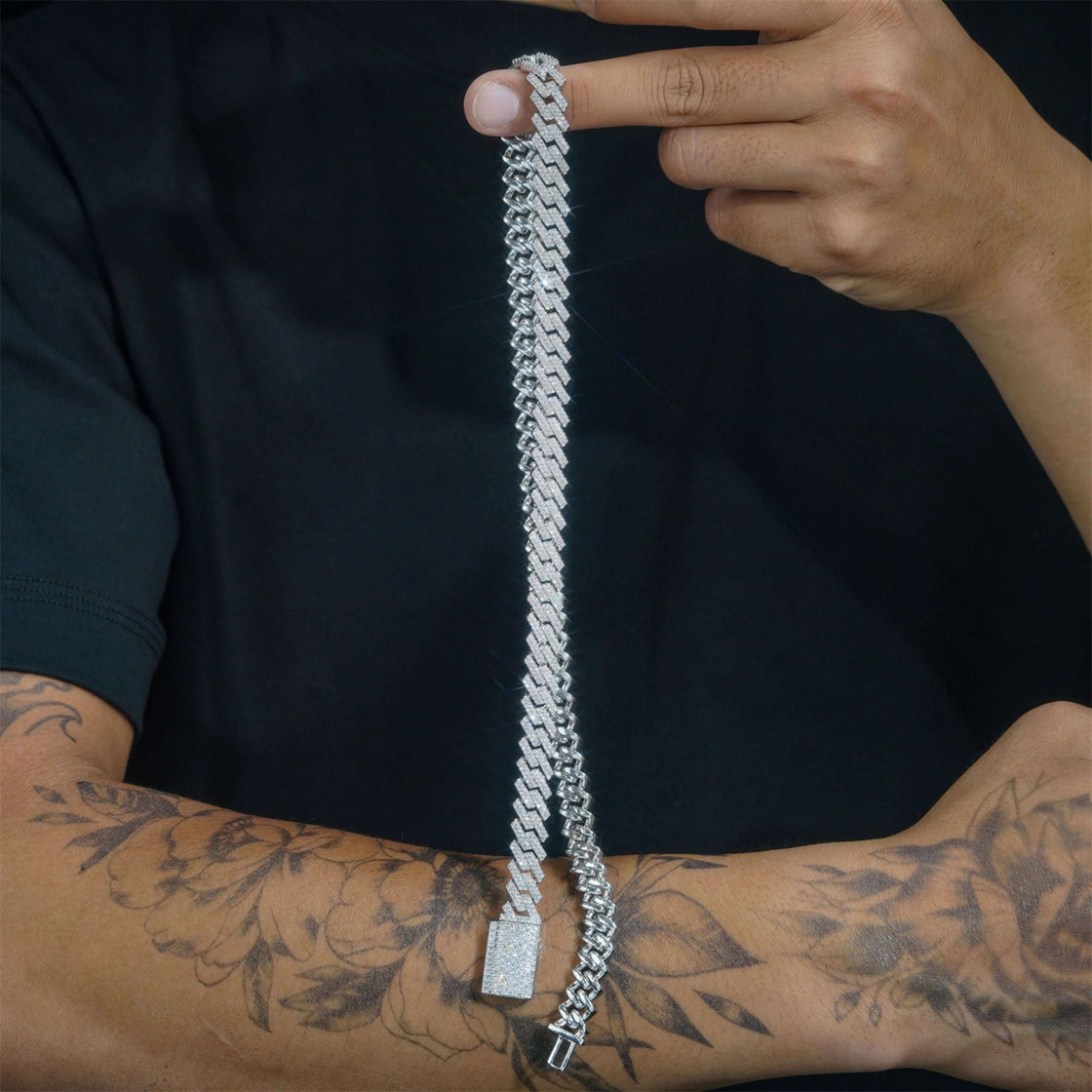 Cuban Link Chain Moissanite Bracelet