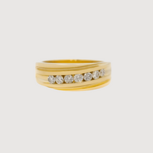  Multi-Stone Diamond Wedding Ring - 14k Yellow GoldDiscover the timeless elegance of the Multi-Stone Diamond Wedding Ring, crafted in 14K yellow gold for men. Perfect for those who appreciate luxury and style.