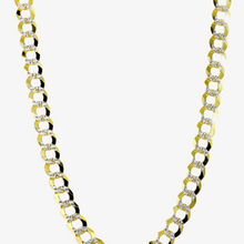  Shop Pave Curb Link Chain from 7mm - 13mm, expertly crafted in 1ok or 14k Solid Yellow Gold. - Goldzenn