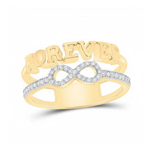  10K Gold Forever Infinity Ring 1/6 CTTW Diamond