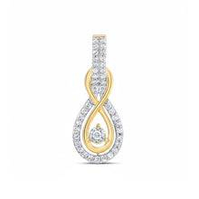  Infinity Diamond Pendant 1/8 CTW 10K Gold