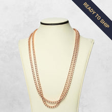  Tennis Chain Rose Gold Mountings Design your 14k rose gold tennis chain! Choose lab diamonds, moissanite, or natural diamonds. 16"-22" lengths. Ready to ship in ~1 week.