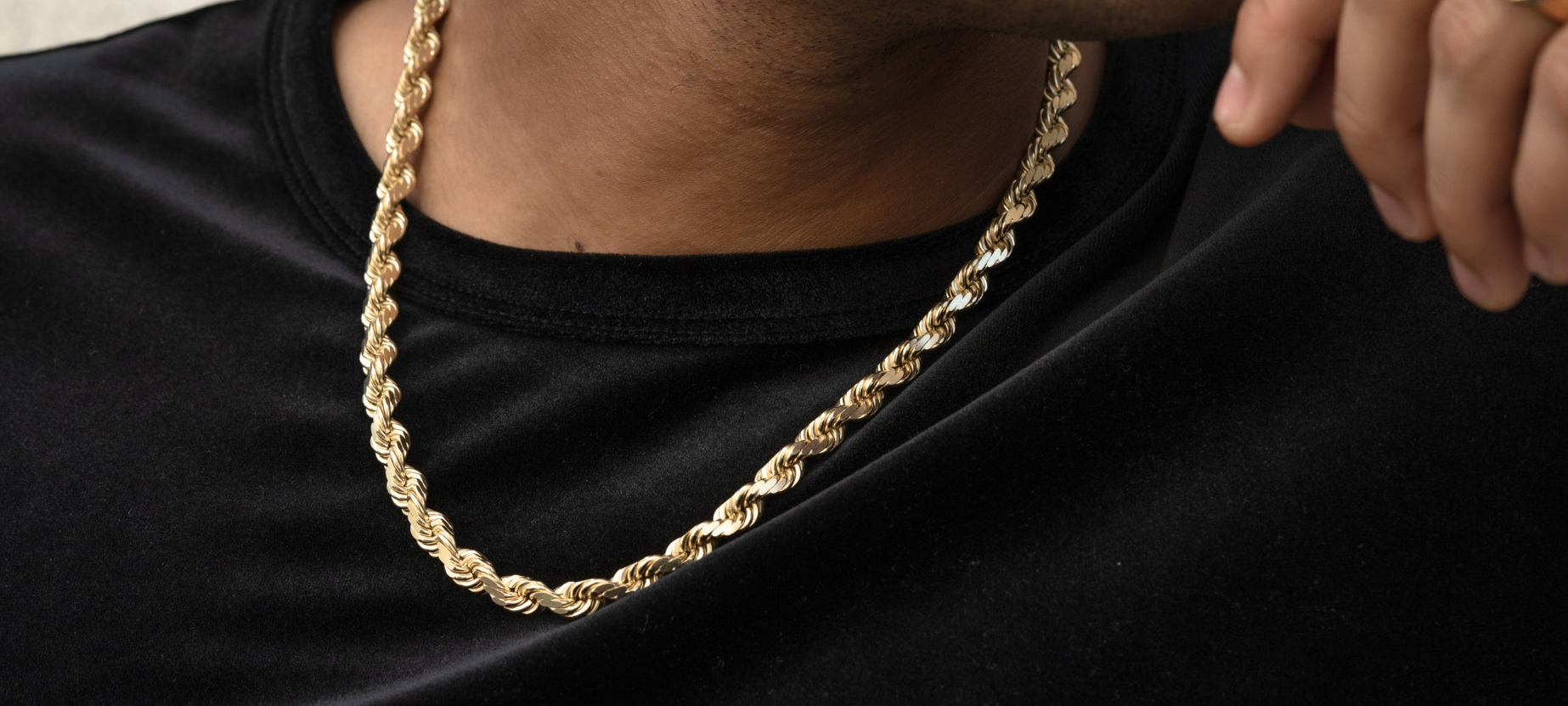 10K Solid Yellow Gold Cuban Link Chain Necklace For Men Women 2mm 2.5mm 16-30 Inch