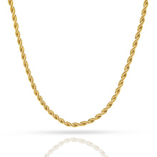  Rope Chain 2.5mm in 14k gold. Mens chain