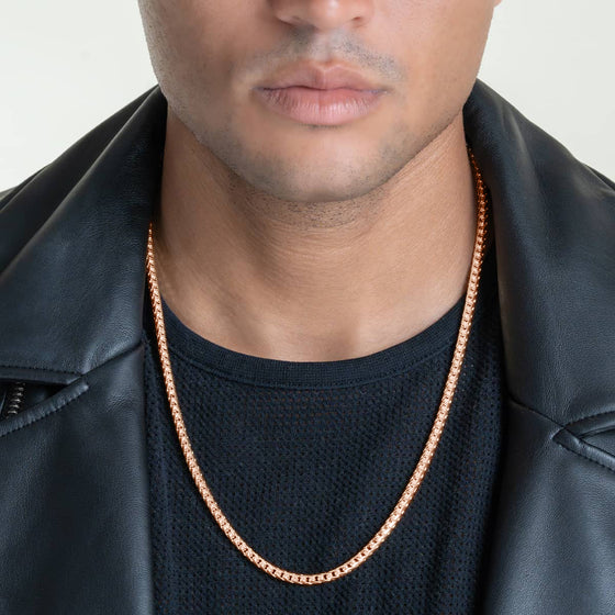 Shop Franco Chain available in 1.8mm to 5mm, expertly crafted in 10k and 14k solid Rose Gold.