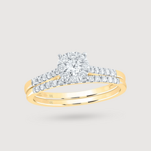  Maria 3/8ctw Round Diamond Engagement Ring - 10k Yellow Gold