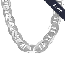  alt=" Discover GOLDZENN’s 13mm Silver Mariner Chain, crafted in 925 sterling silver for a bold nautical-inspired design. Durable, tarnish-resistant & perfect for statement looks. "