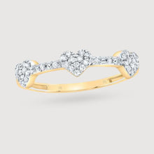  1/6CTW Diamond Fashion Heart Gift Ladies Ring - 10K Gold