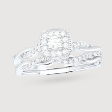  Orly 1/3ctw Cushion Diamond Twisted Halo Engagement Ring - 14k Gold