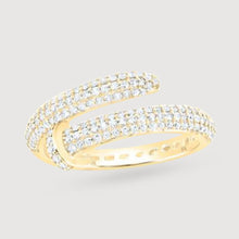  1/2CTW Round Diamond Spiral Band Ring- 10K Gold