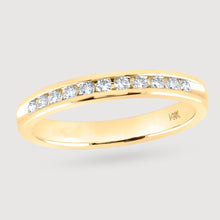  1/4CTW Round Diamond Anniversary Wedding Engagement Ring Band - 14K Yellow Gold