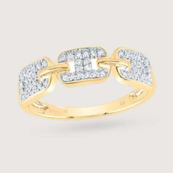 1/5CTW Diamond Fashion Gift Ladies Ring - 10K Gold