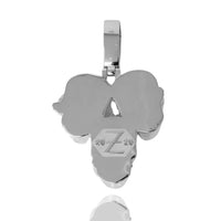 The Hear No Evil, See No Evil, Speak No Evil Silver Pendant is shaped like an elephant head with a cut-out triangle and engraved Z above 20 20. Its polished finish and top loop add mindful charm to any jewelry collection.