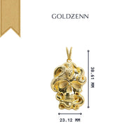 Make a bold statement with the Snake Skull Pendant – 14K Gold Men Pendant, crafted from 14K gold and featuring detailed size and measurements for a perfect fit.