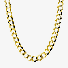  Solid Yellow Gold Curb Link Chain 2mm-5.5mm