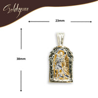 The St. Lazarus Men's Pendant is crafted in 10K solid gold, featuring a detailed image and designed to make a bold statement.