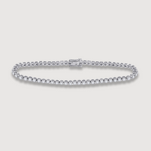  Product image of Studded Tennis Bracelet with 2ct natural diamonds in 10k solid white gold | GOLDZENN 