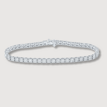  Studded Tennis Bracelet with 2ct Natural Diamonds in 14k White Gold. | GOLDZENN