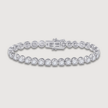  Product Image of Studded Tennis Bracelet with 7ct Natural Diamonds in 14k White Gold | GOLDZENN 