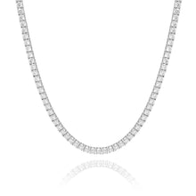  3mm Tennis Chain 17.3 CT Moissanite, 14k Solid Yellow Gold - READY TO SHIP