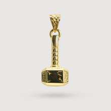  14k Solid Gold Hammer Pendant