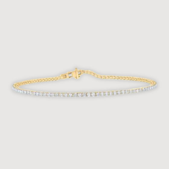 2CTW Round Diamond Fashion Ladies Bracelet- 10K Gold