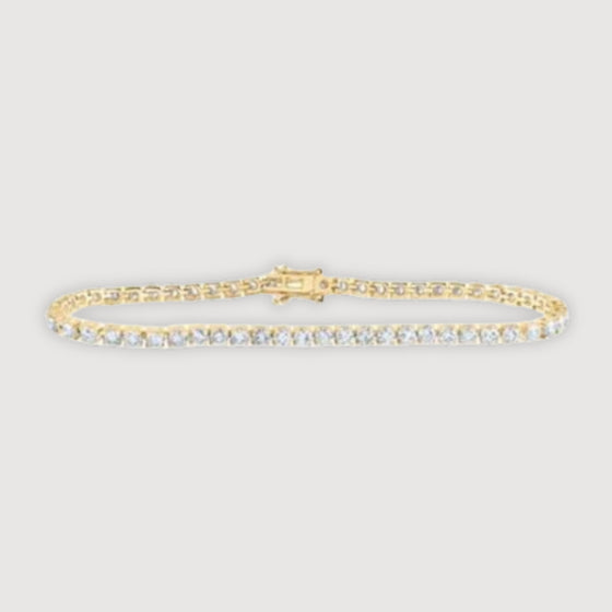 6CTW Round Diamond Fashion Nicoles Dream Collection Ladies Bracelet- 14K Gold