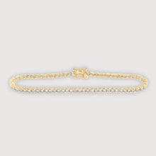  3CTW Round Diamond Single Row Bracelet- 14K Gold