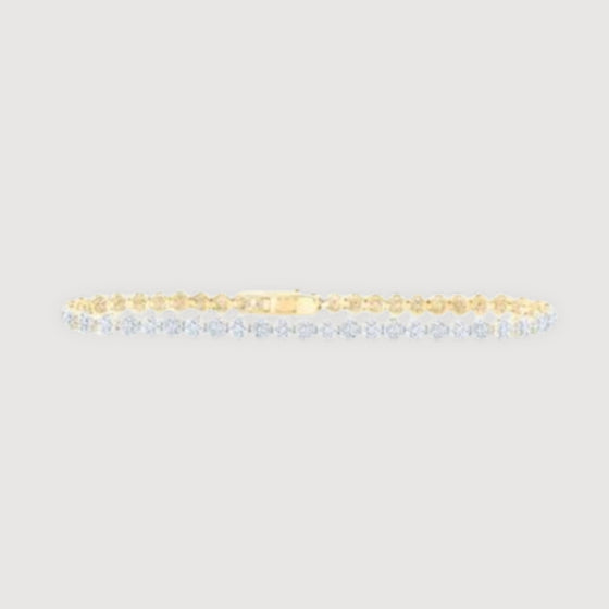 2-1/5CTW Round Diamond Fashion Ladies Bracelet- 10K Gold