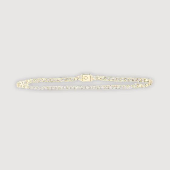 3/4CTW Round Diamond Single Row Fashion Bracelet- 10K Gold