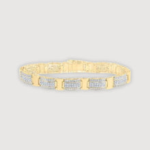  7-1/5CTW Diamond Ladies Elegant Fashion Bracelet- 10K Yellow Gold