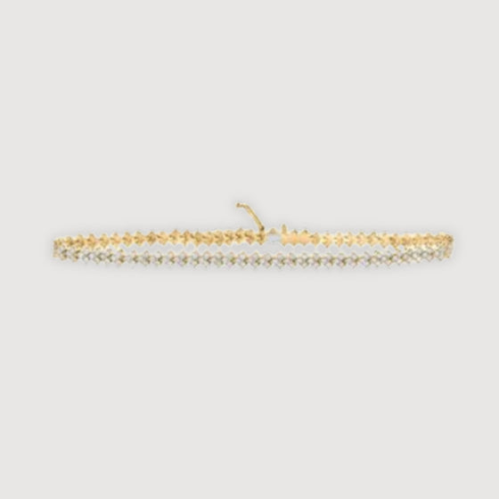 2-1/2CTW Round Diamond Fashion Bracelet- 10K Gold