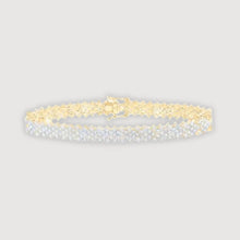  7-3/8CTW Diamond Fashion Ladies Bracelet- 10K Yellow Gold