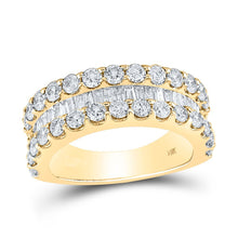  2-5/8CTW Baguette Diamond Anniversary Wedding Engagement Ring Band - 14K Yellow Gold