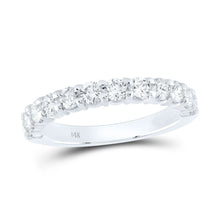  Eternity 1ctw Diamond Wedding Band Ring - 14k White Gold