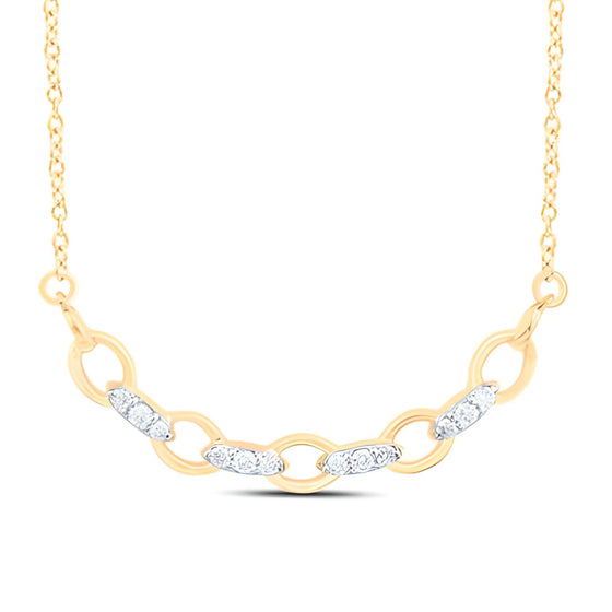 1/12CTW Diamond CN Fashion Necklace - 18 " Yellow Gold