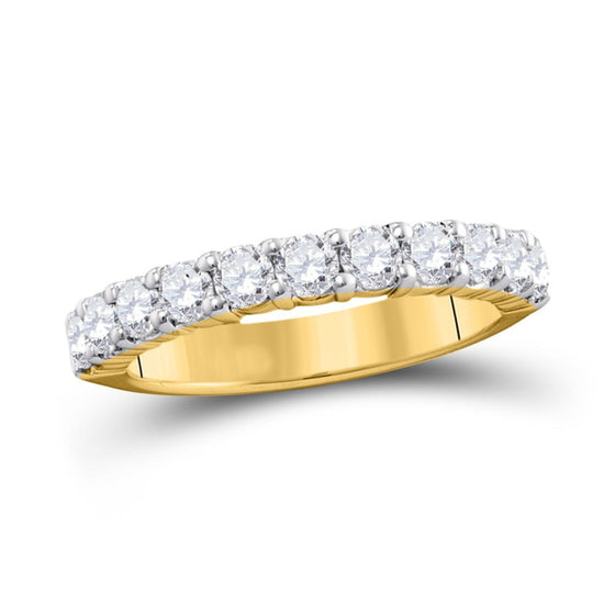 Eternity 1ctw Diamond Wedding Band Ring - 14k Yellow Gold