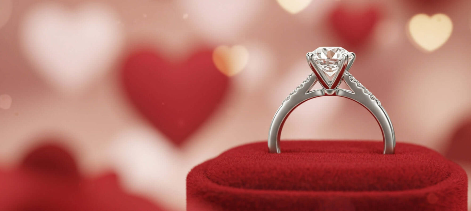 white gold engagement ring used in the banner picture to promote the engagement rings