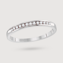  Women's Eternity 1/10ctw Natural Diamond Wedding Band in 14k White Gold 