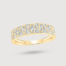  1/2ctw Diamond Cross Ring - 10k Gold