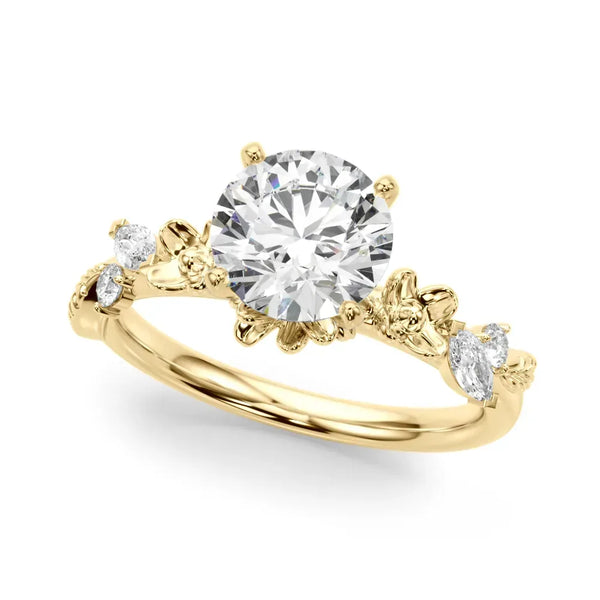 Amelie round engagement ring