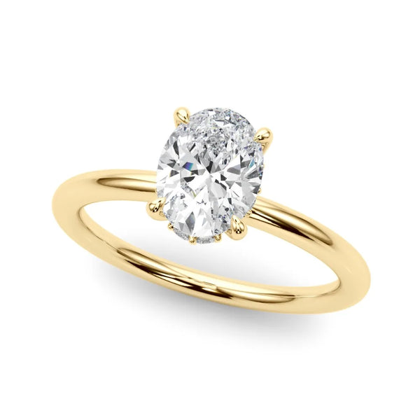Aria oval engagement ring