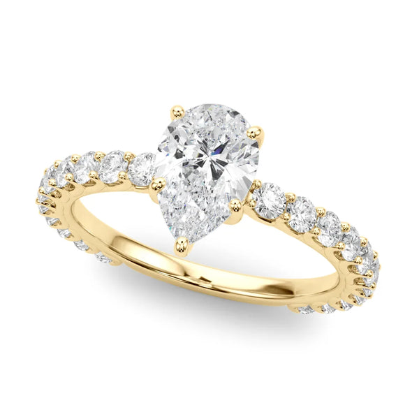Astrid pear engagement ring