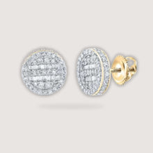  3/4CTW Baguette Diamond Circle Earrings - 10K GoldDiscover timeless elegance with our 3/4CTW diamond women's pendant earrings in 10K gold – perfect for any occasion.