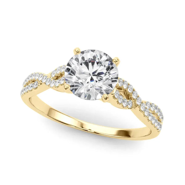 Celia round engagement ring