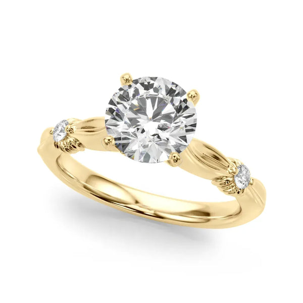 Corinne round engagement ring