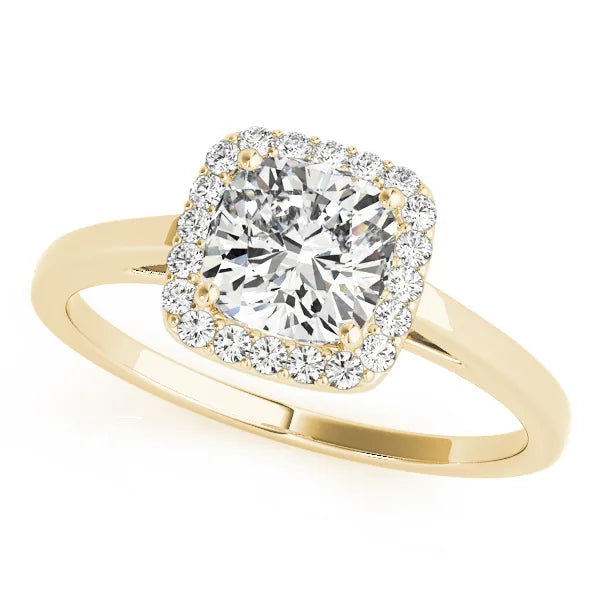 Daniela cushion engagement ring